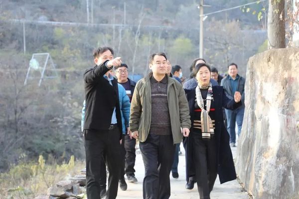 卫辉市副市长赵旺勇银金达董事长闫银凤寺东坡调研